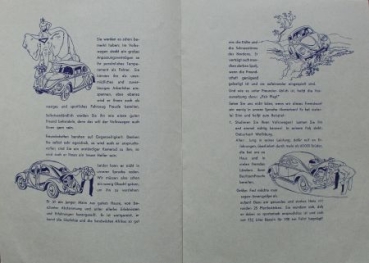 Volkswagen Beetle Modelprogram 1949 "Ihr Freund der Volkswagen" Carbrochure (7877)